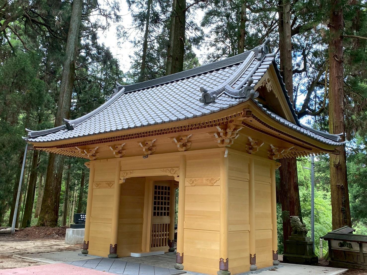 神社御神門新築工事（元請：株式会社佐伯建設内）